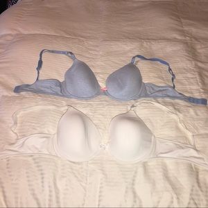Two Victoria’s Secret cotton bras 36C